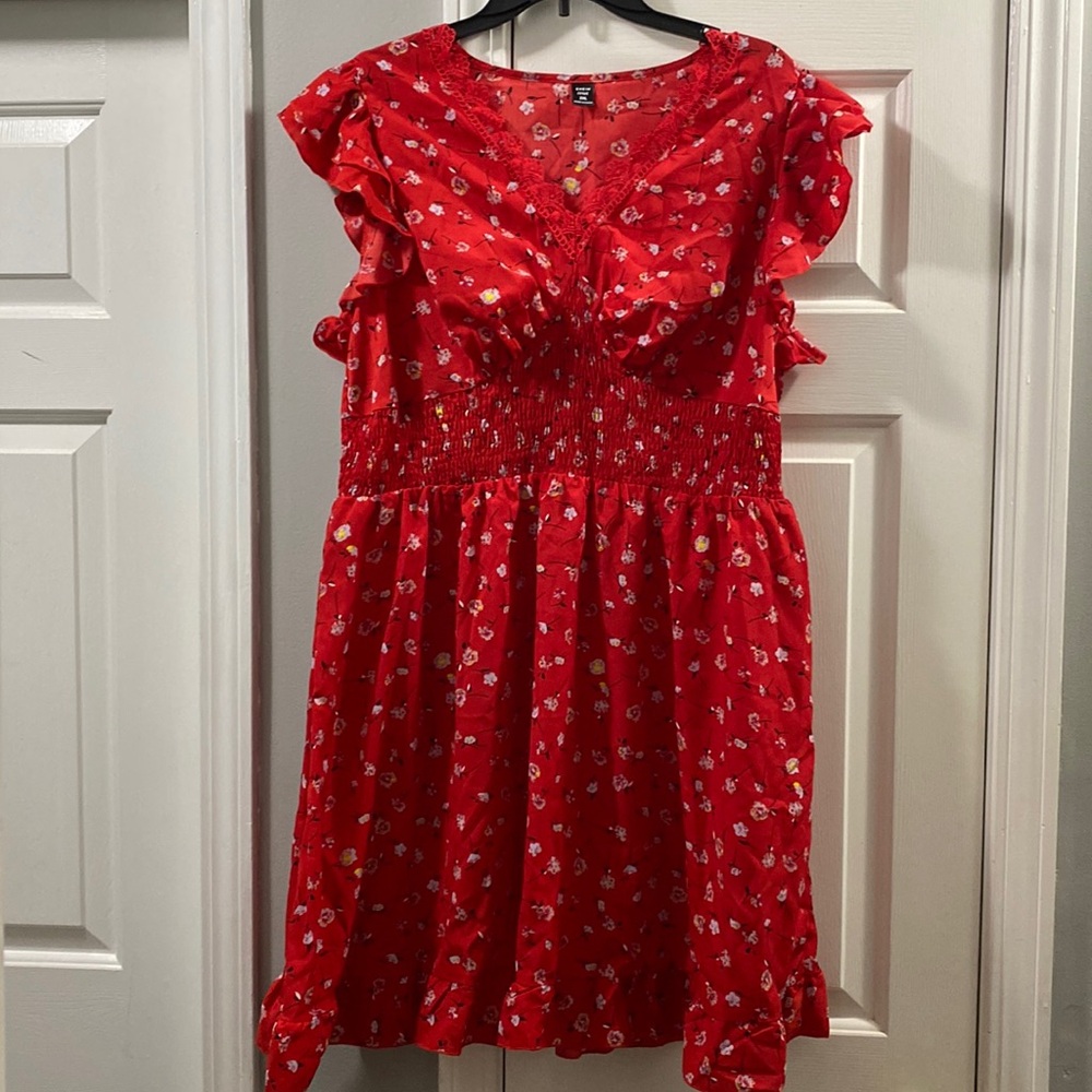 Red summer dress